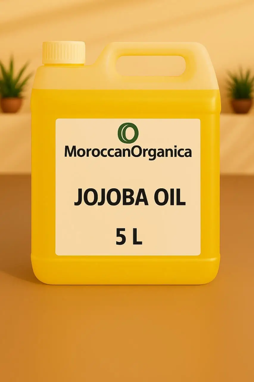 jojoba oil 100% Pure & Organic cold pressed- 5 L -1.32086 Gallon