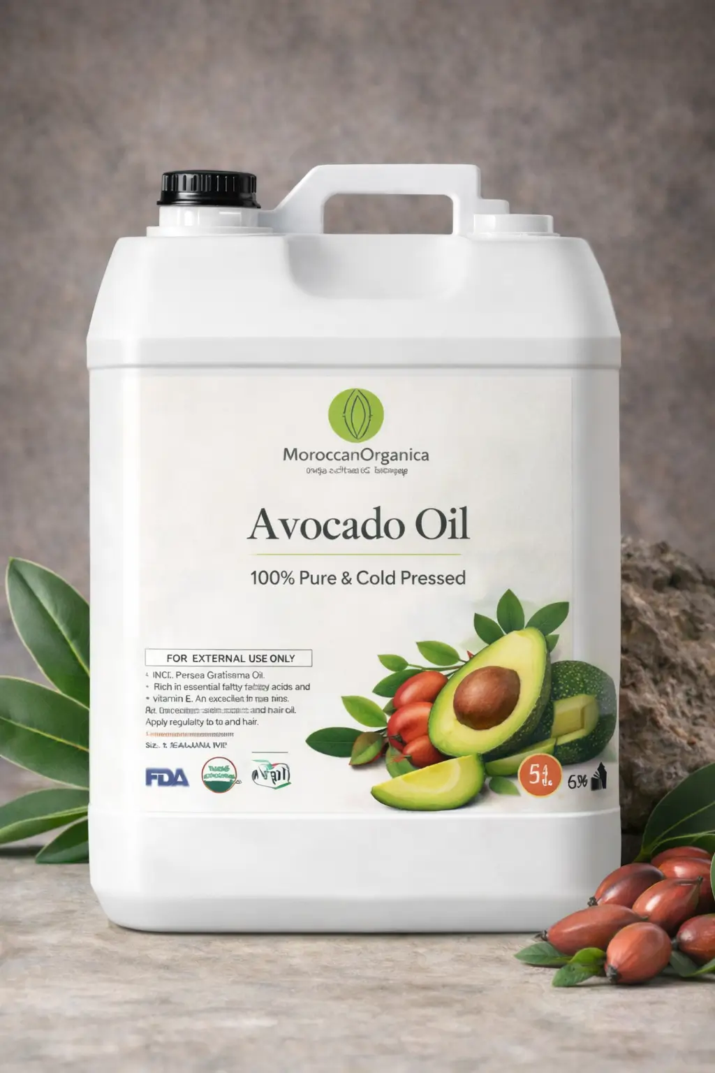 Avocado Oil 5L – 1.32 Gallon | 100% Pure Cold Pressed thumbnail 2