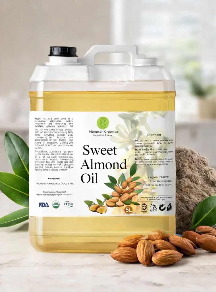Sweet Almond Oil 5L – 1.32 Gallon | 100% Pure Cold Pressed thumbnail 2